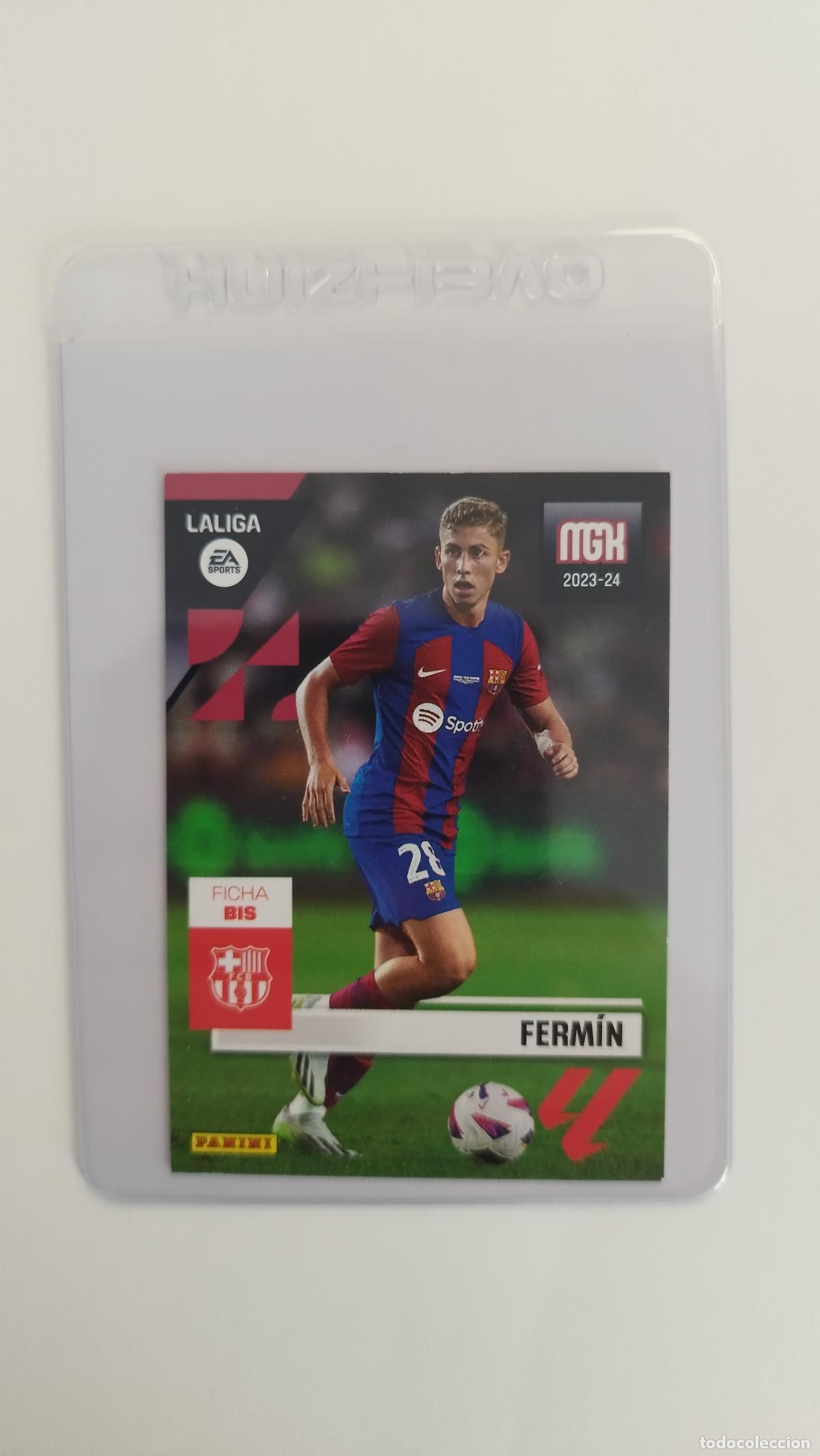 Cromos de f&uacute;tbol: 106 BIS Ferm&iacute;n, FC Barcelona, Ficha bis, Panini Megacracks 2023 2024 23 24