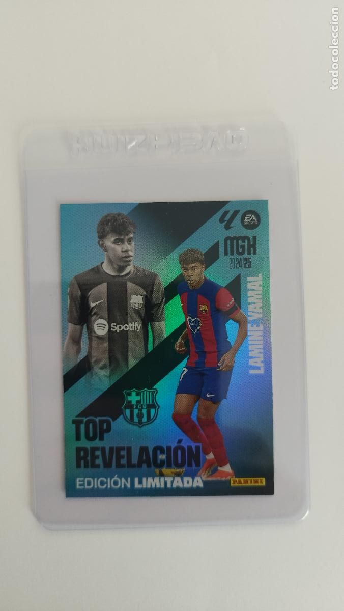 Cromos de f&uacute;tbol: CROMO MEGACRACKS 24 25 2024 2025 MGK PANINI EDICION LIMITADA LAMINE YAMAL BARCELONA TOP REVELACION