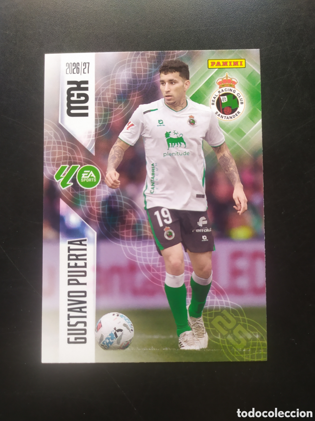 Cromos de f&uacute;tbol: Megacracks 2026 2027 26 27 panini Gustavo Puerta n&deg; 281 Racing Santander