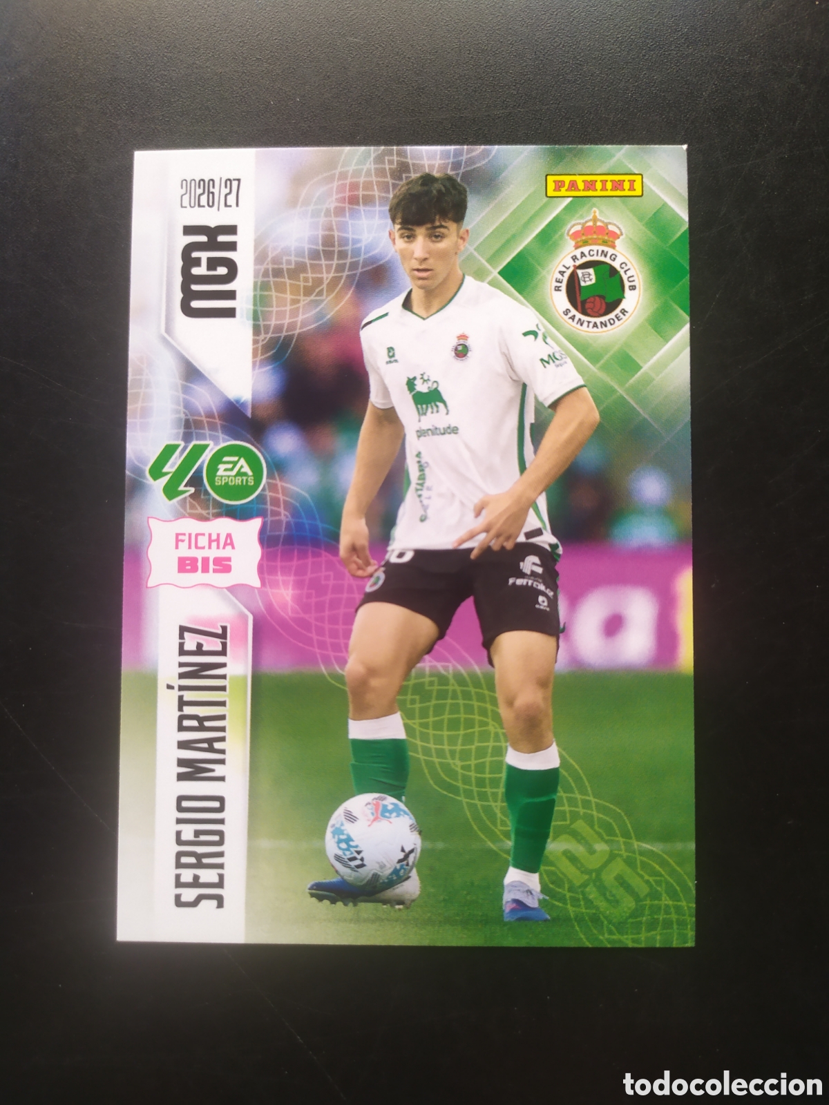 Cromos de f&uacute;tbol: Megacracks 2026 2027 26 27 panini Sergio Mart&iacute;nez n&deg; 283 bis Racing Santander