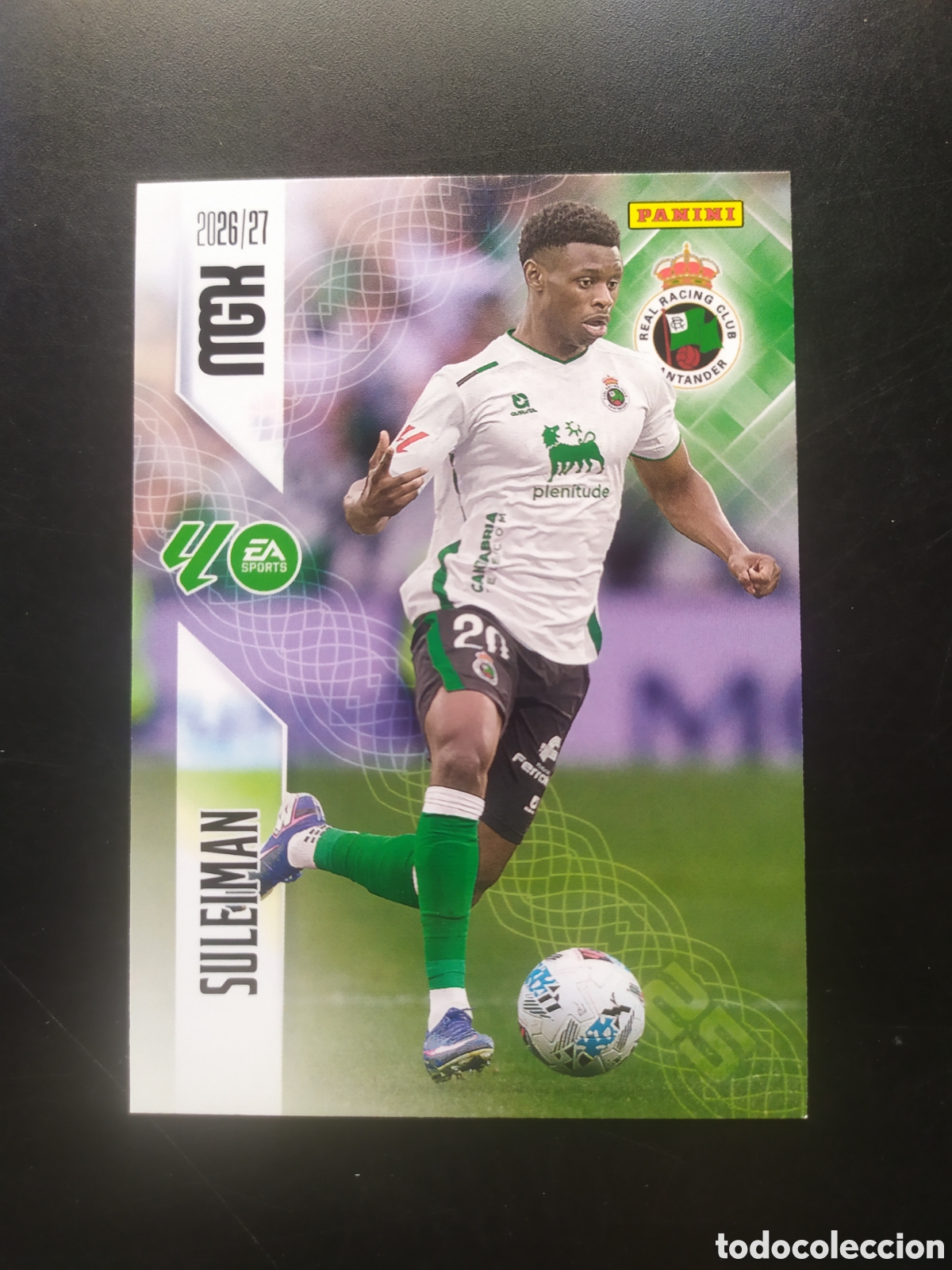 Cromos de f&uacute;tbol: Megacracks 2026 2027 26 27 panini Suleiman n&deg; 284 Racing Santander