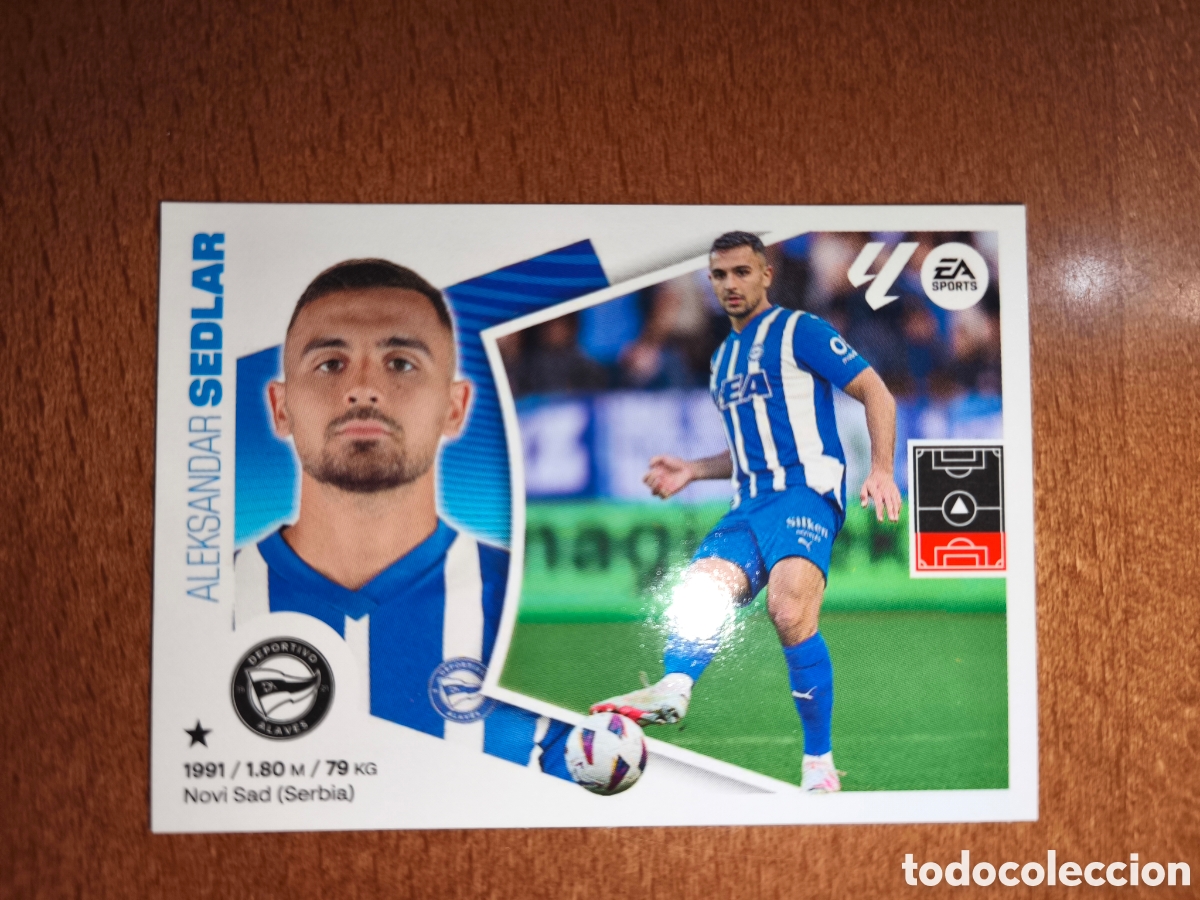 Cromos de f&uacute;tbol: Sedlar n&deg;7 liga este 24/25 Deportivo Alav&eacute;s