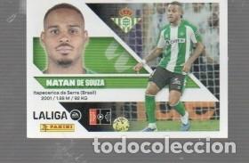 Cromos de f&uacute;tbol: CROMO DE LA LIGA DE F&Uacute;TBOL EDITO ESTE Y PANINI NATAN DE SOUZA REAL BETIS N&ordm; 8 DE LIGA 2026 / 27