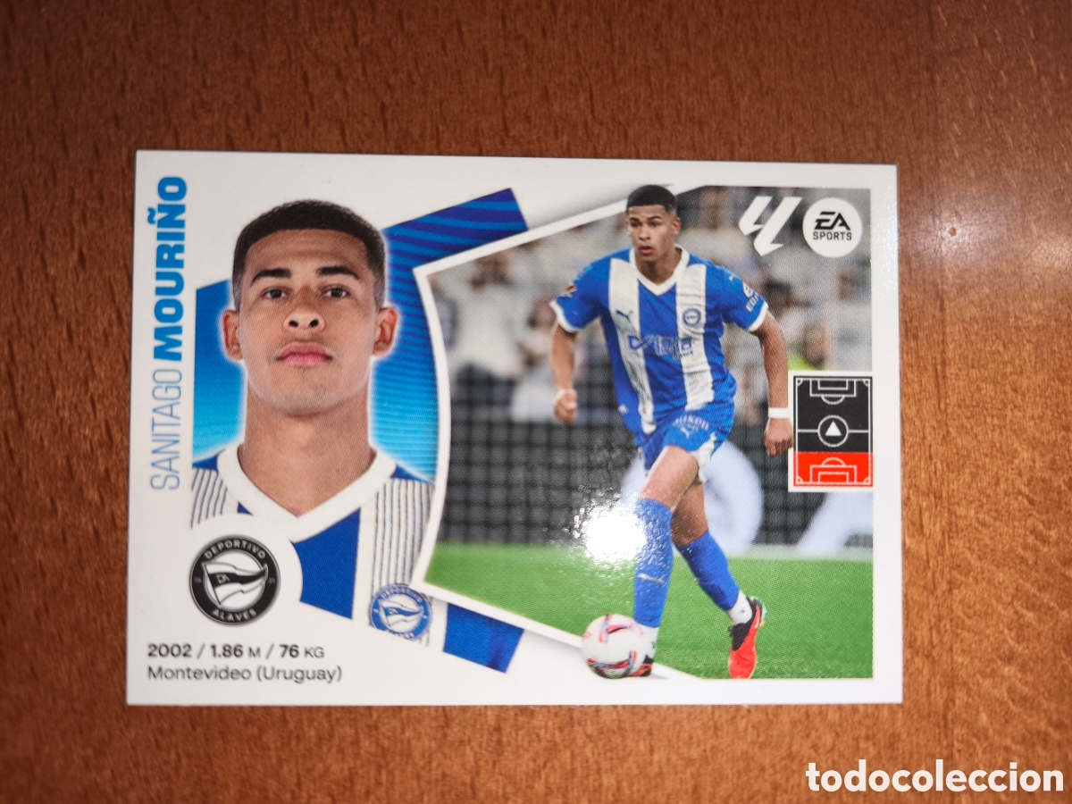 Cromos de f&uacute;tbol: Mouri&ntilde;o coloca n&deg;9 Bis liga este 24/25 Deportivo Alav&eacute;s
