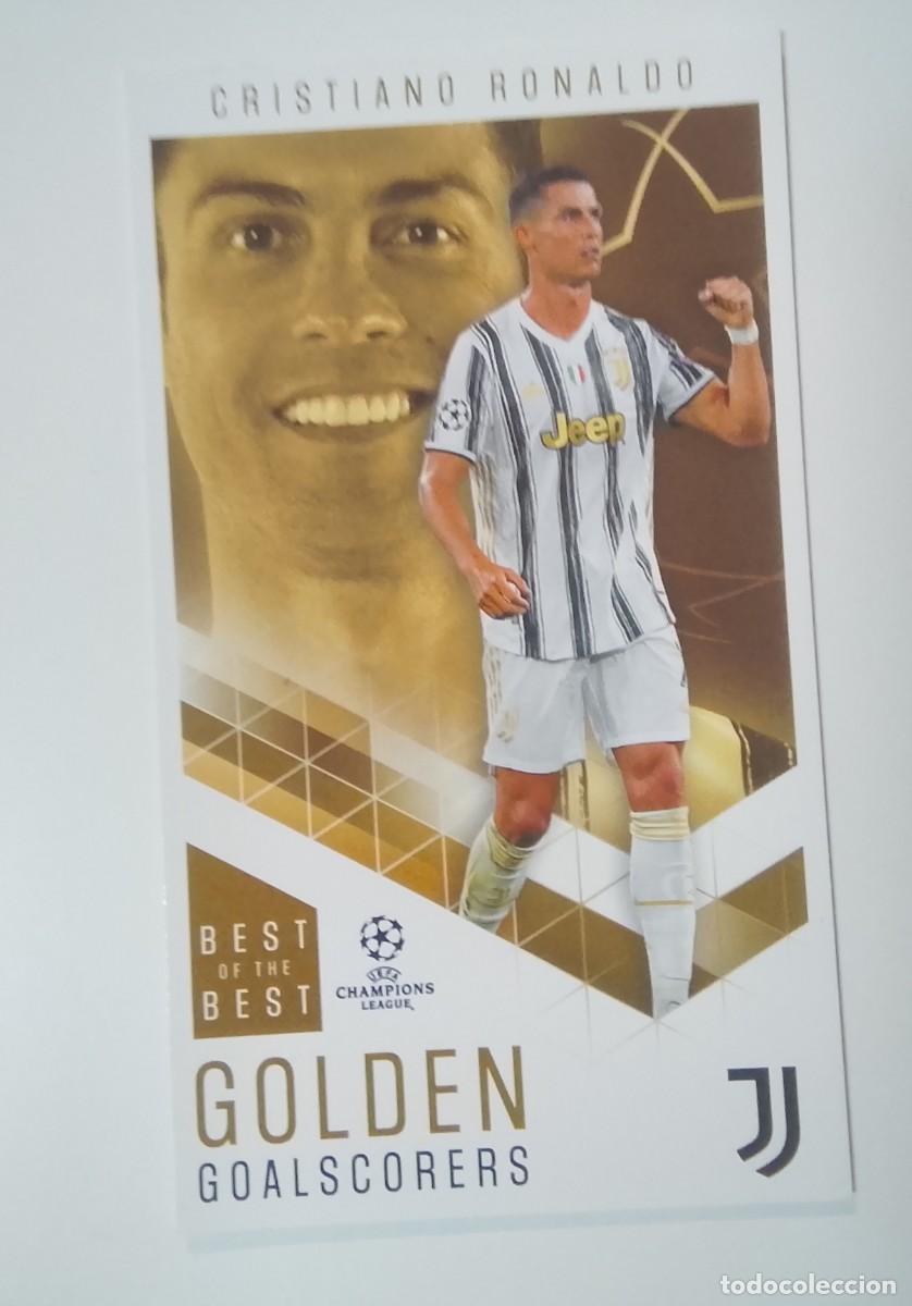 Cromos de f&uacute;tbol: Cristiano Ronaldo 91 best of the best golden goaldscores topps 20/21 Juventus