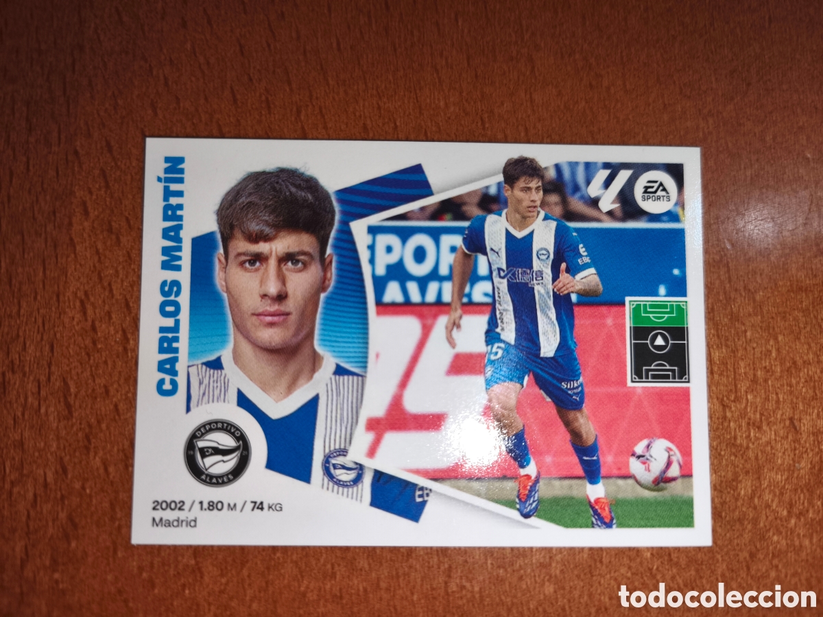 Cromos de f&uacute;tbol: Carlos Mart&iacute;n coloca n&deg;16 Bis liga este 24/25 Deportivo Alav&eacute;s