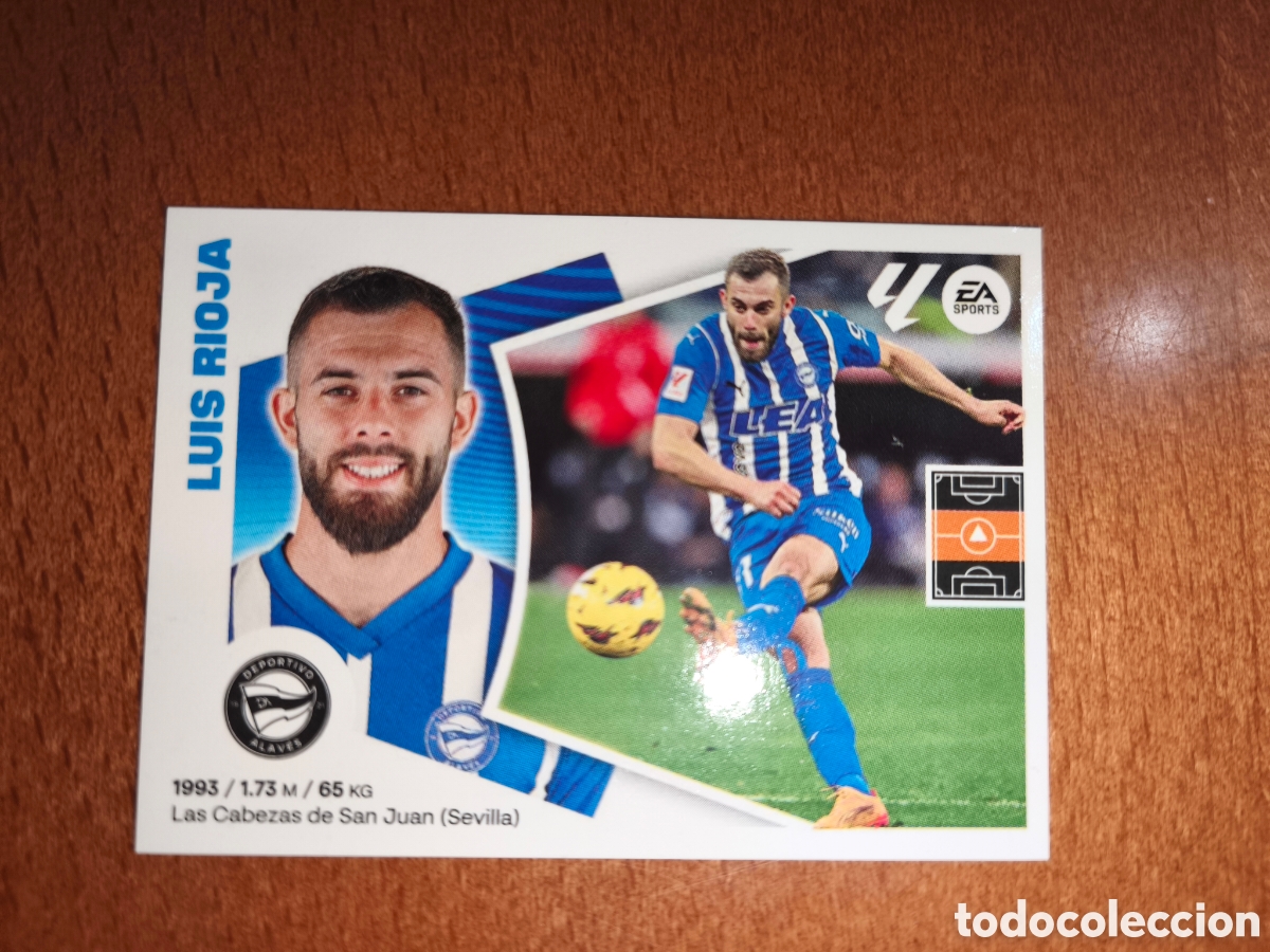 Cromos de f&uacute;tbol: Luis Rioja n&deg;16 liga este 24/25 Deportivo Alav&eacute;s