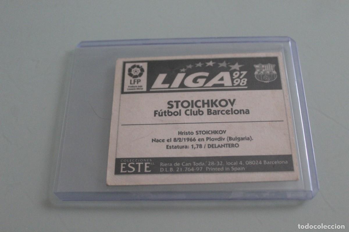 Cromos de f&uacute;tbol: ESTE 97 98 STOICHKOV SIN PEGAR - Foto 2