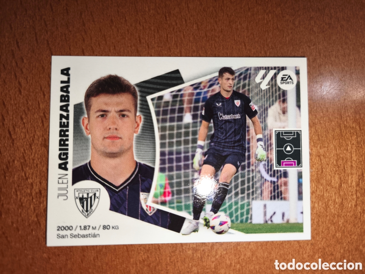 Cromos de f&uacute;tbol: Agirrezabala n&deg;4 liga este 24/25 Athletic Club