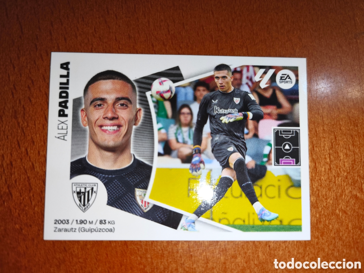 Cromos de f&uacute;tbol: Padilla coloca n&deg;4 Bis liga este 24/25 Athletic Club