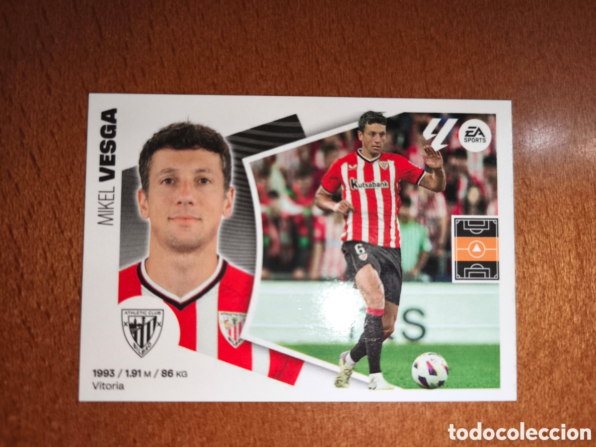 Cromos de f&uacute;tbol: Vesga n&deg;11 liga este 24/25 Athletic Club