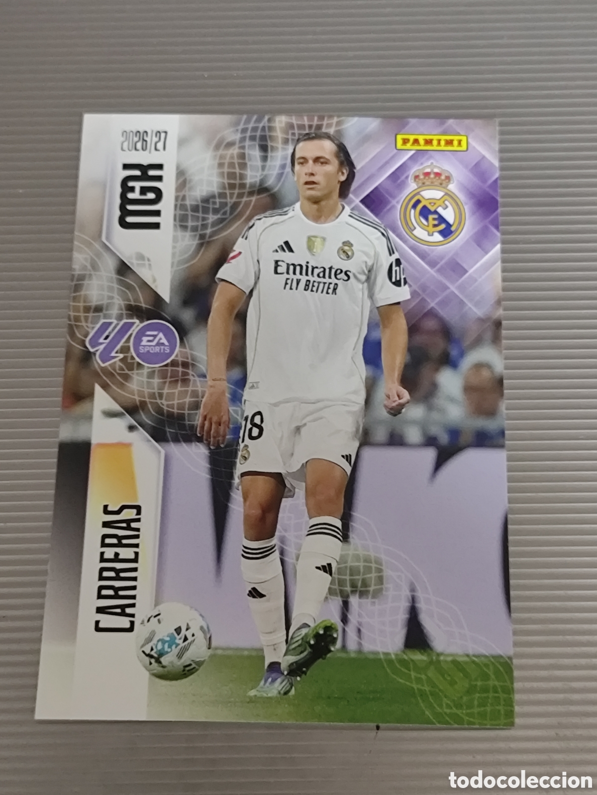 Cromos de Futebol: Cromo 224 Carreras Real Madrid Megacracks 26 27