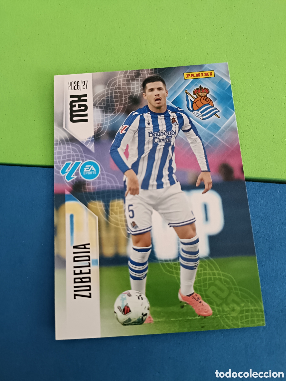 Cromos de f&uacute;tbol: PANINI 2026 2027 MGK MEGACRACKS 25 Aniversario - Real Sociedad 312 Zubeldia