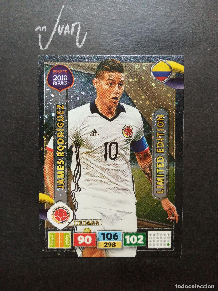 Cromos de f&uacute;tbol: LIMITED EDITION JAMES RODRIGUEZ COLOMBIA REAL MADRID ⚽ PANINI &reg; ROAD FIFA WORLD CUP RUSSIA 2018 18