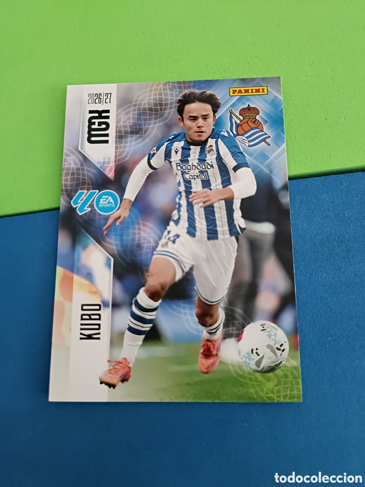 Cromos de f&uacute;tbol: PANINI 2026 2027 MGK MEGACRACKS 25 Aniversario - Real Sociedad 323 Kubo