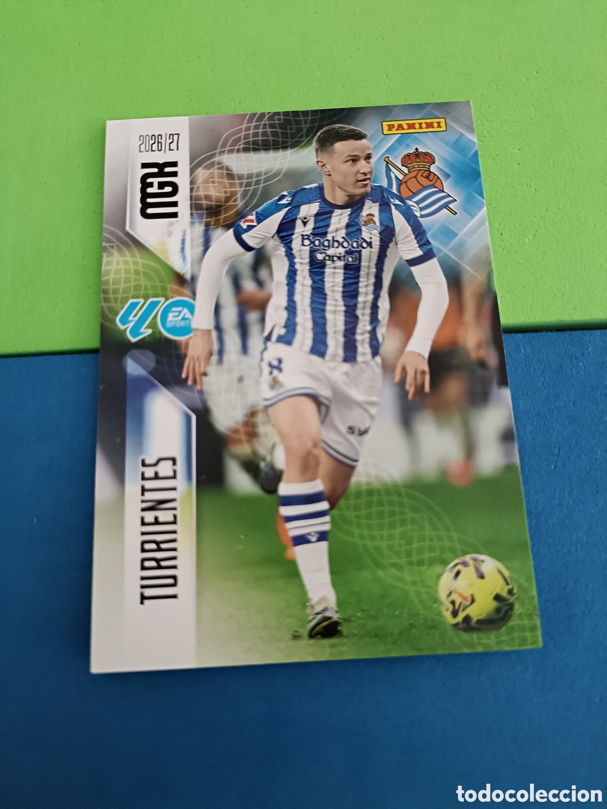 Cromos de f&uacute;tbol: PANINI 2026 2027 MGK MEGACRACKS 25 Aniversario - Real Sociedad 316 Tuerrientes