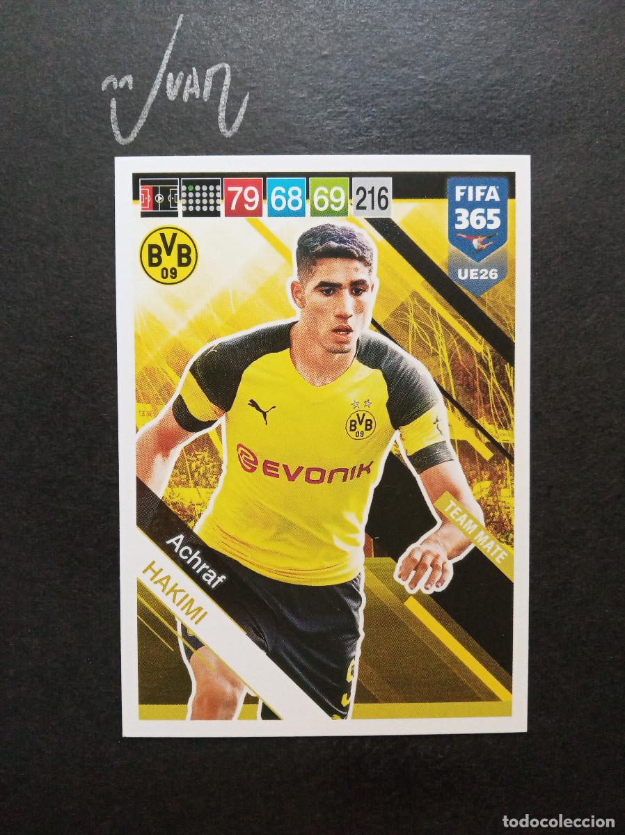 Cromos de f&uacute;tbol: UE 26 HAKIMI BORUSSIA DORTMUND MARRUECOS 2026 27 PSG ⚽ PANINI &reg; ADRENALYN FIFA 365 2018 2019 18 19