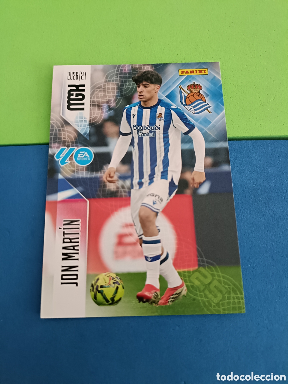 Cromos de f&uacute;tbol: PANINI 2026 2027 MGK MEGACRACKS 25 Aniversario - Real Sociedad 311 Jon Mart&iacute;n