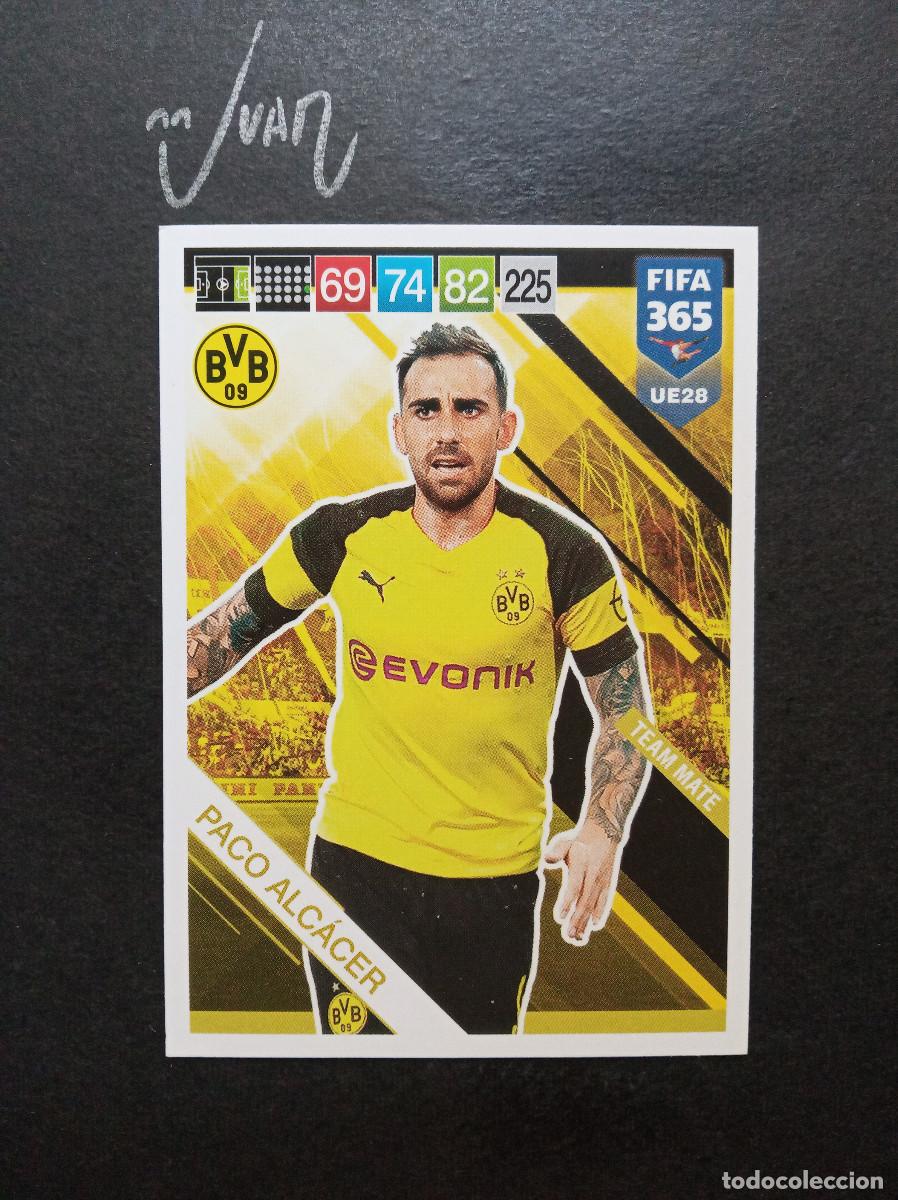 Cromos de f&uacute;tbol: UE 28 PACO ALCACER BORUSSIA DORTMUND ESPA&Ntilde;A VALENCIA ⚽ PANINI &reg; ADRENALYN FIFA 365 2018 2019 18 19