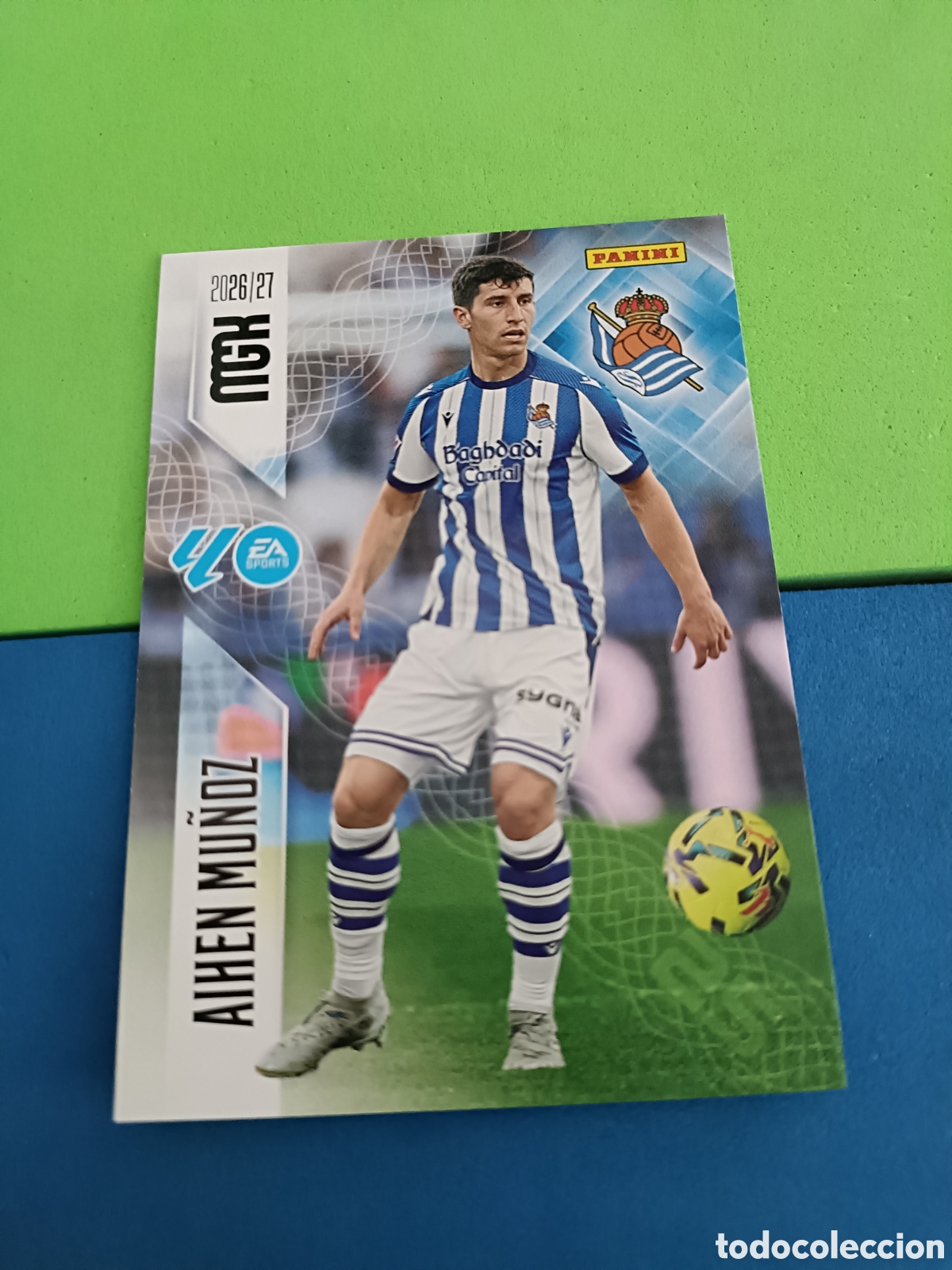 Cromos de f&uacute;tbol: PANINI 2026 2027 MGK MEGACRACKS 25 Aniversario - Real Sociedad 314 Aihen Mu&ntilde;oz
