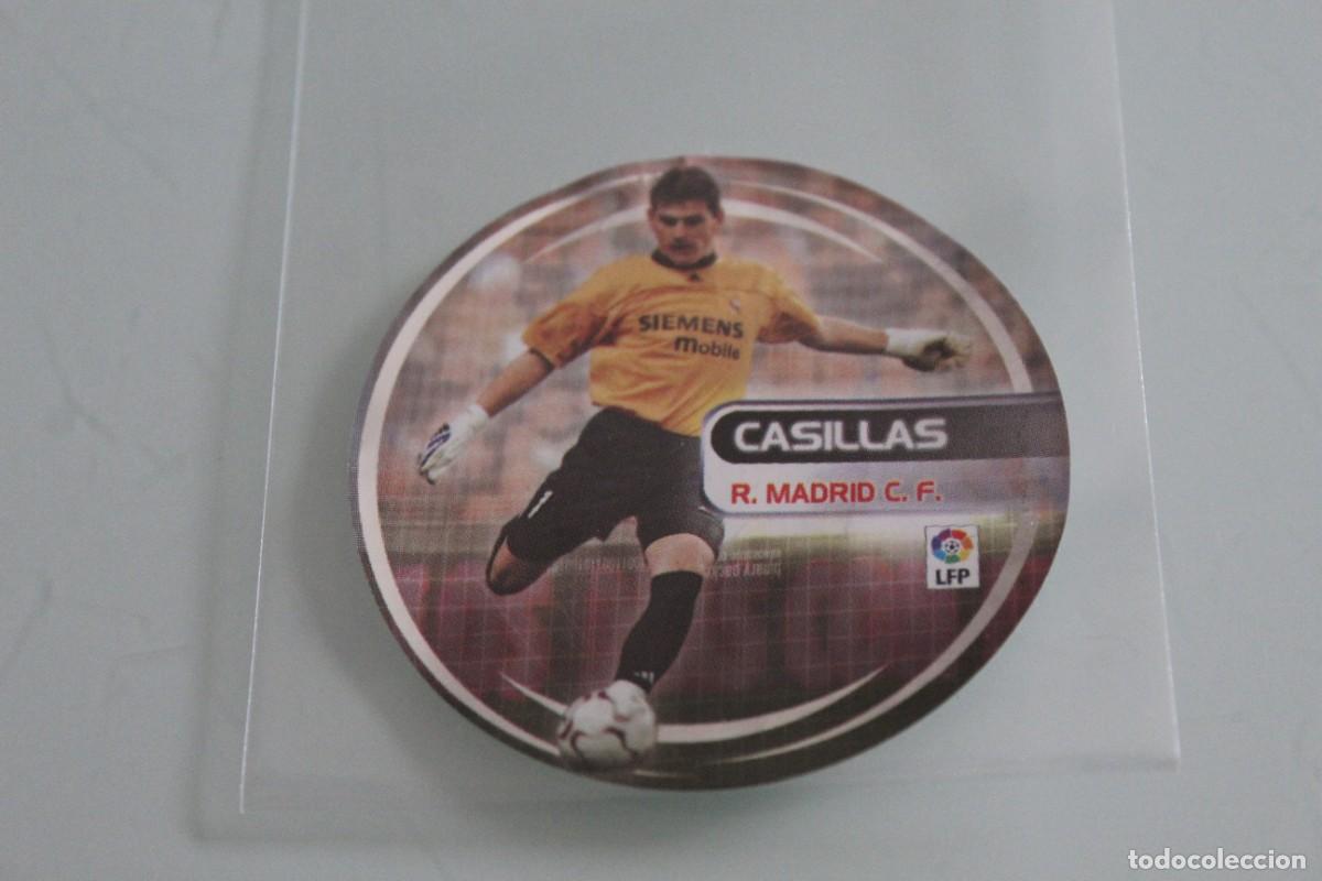 Cromos de f&uacute;tbol: ESTE 03 04 J&Oacute;VENES CRACKS NUTELLA CASILLAS RECUPERADO DE &Aacute;LBUM