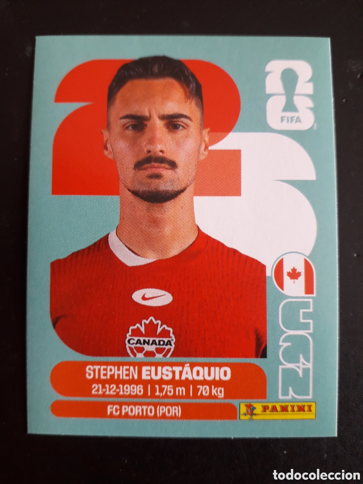 Cromos de f&uacute;tbol: EUST&Aacute;QUIO CANAD&Aacute; CAN 10 MUNDIAL F&Uacute;TBOL 2026 FIFA WORLD CUP PANINI SIN PEGAR PEDIDO M&Iacute;NIMO 3&euro;