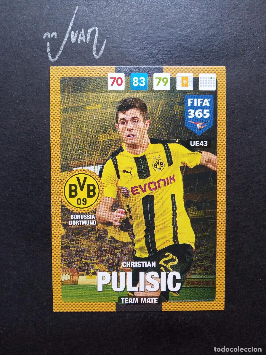 Cromos de f&uacute;tbol: UE 43 PULISIC BORUSSIA DORTMUND UNITED STATES USNT ⚽ PANINI &reg; ADRENALYN FIFA 365 2016 2017 16 17