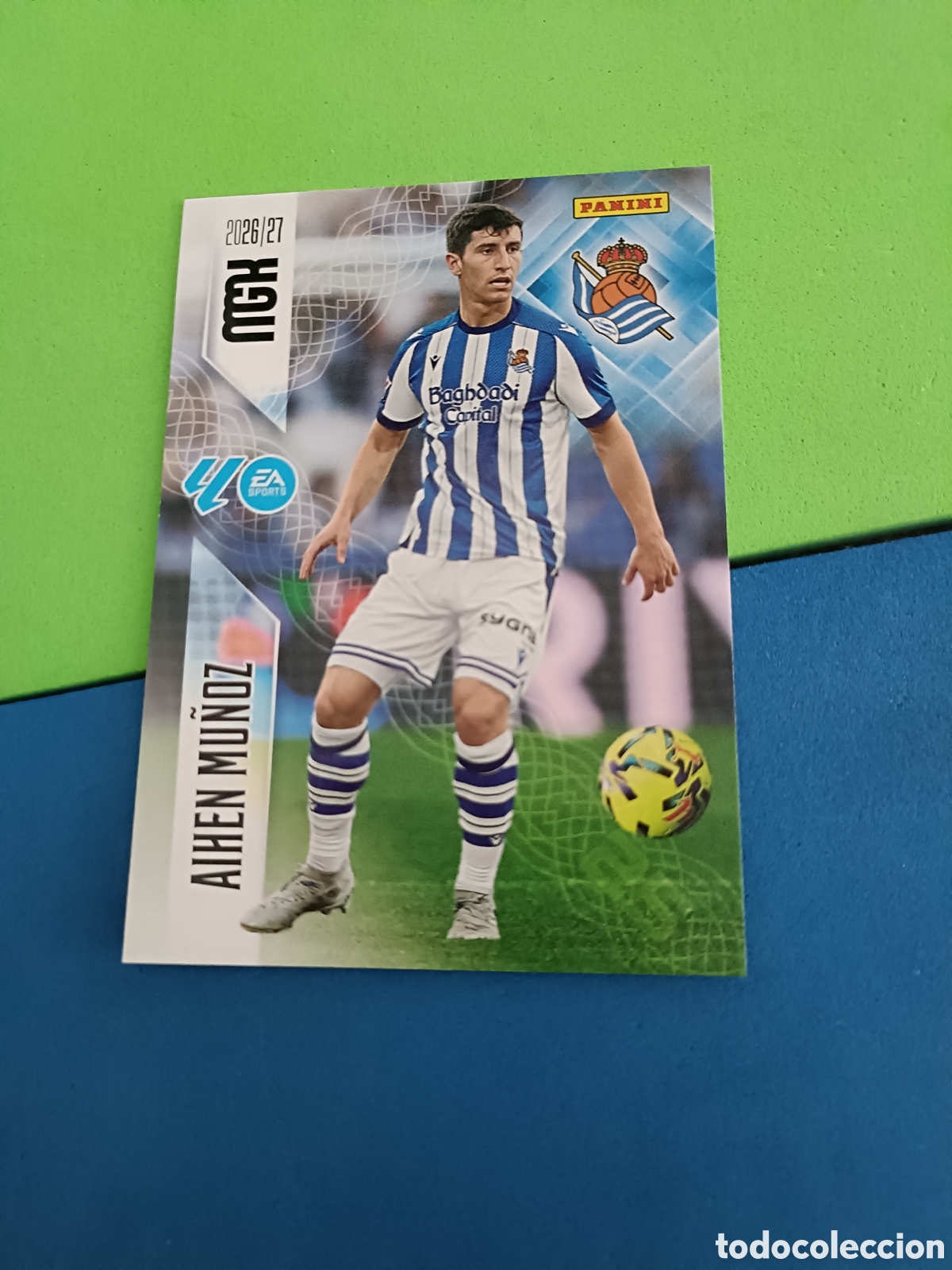 Cromos de f&uacute;tbol: PANINI 2026 2027 MGK MEGACRACKS 25 Aniversario - Real Sociedad 314 Aihen Mu&ntilde;oz
