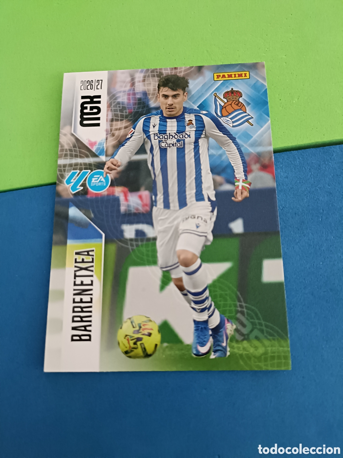 Cromos de f&uacute;tbol: PANINI 2026 2027 MGK MEGACRACKS 25 Aniversario - Real Sociedad 321 Barrenetxea