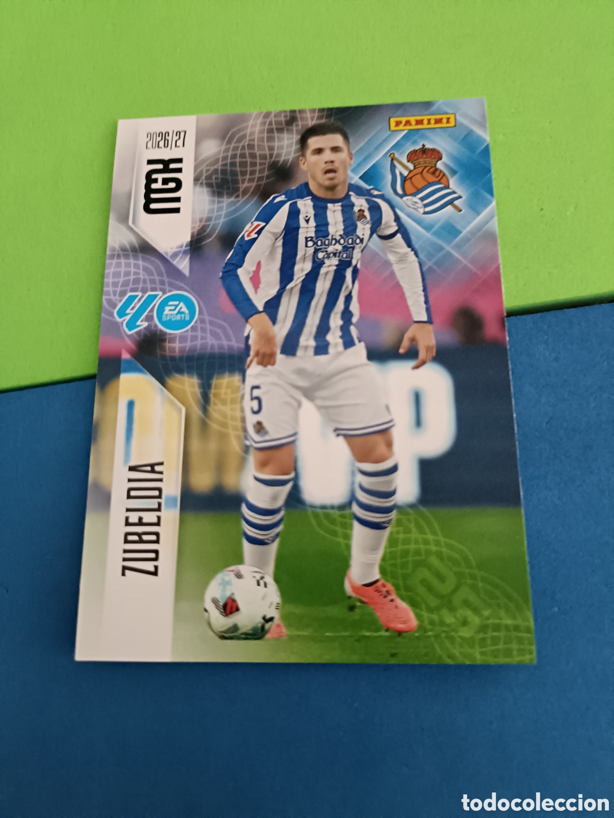 Cromos de f&uacute;tbol: PANINI 2026 2027 MGK MEGACRACKS 25 Aniversario - Real Sociedad 312 Zubeldia
