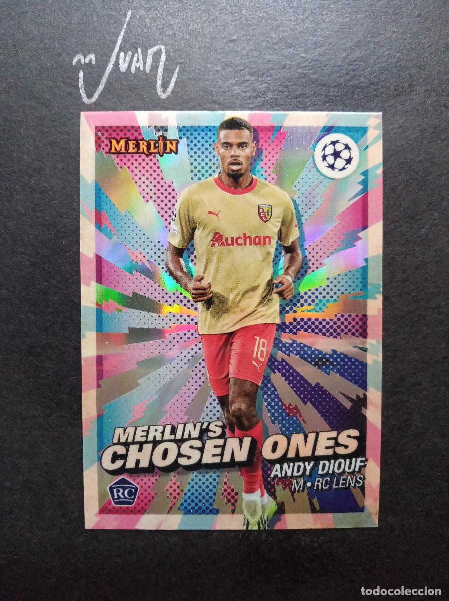Fu&szlig;ball-Sticker: MC 12 CHOSEN ONES ROOKIE DIOUF LENS INTER MILAN 2026 27 ⚽ TOPPS &reg; CHROME MERLIN UEFA 2023 2024 23 24
