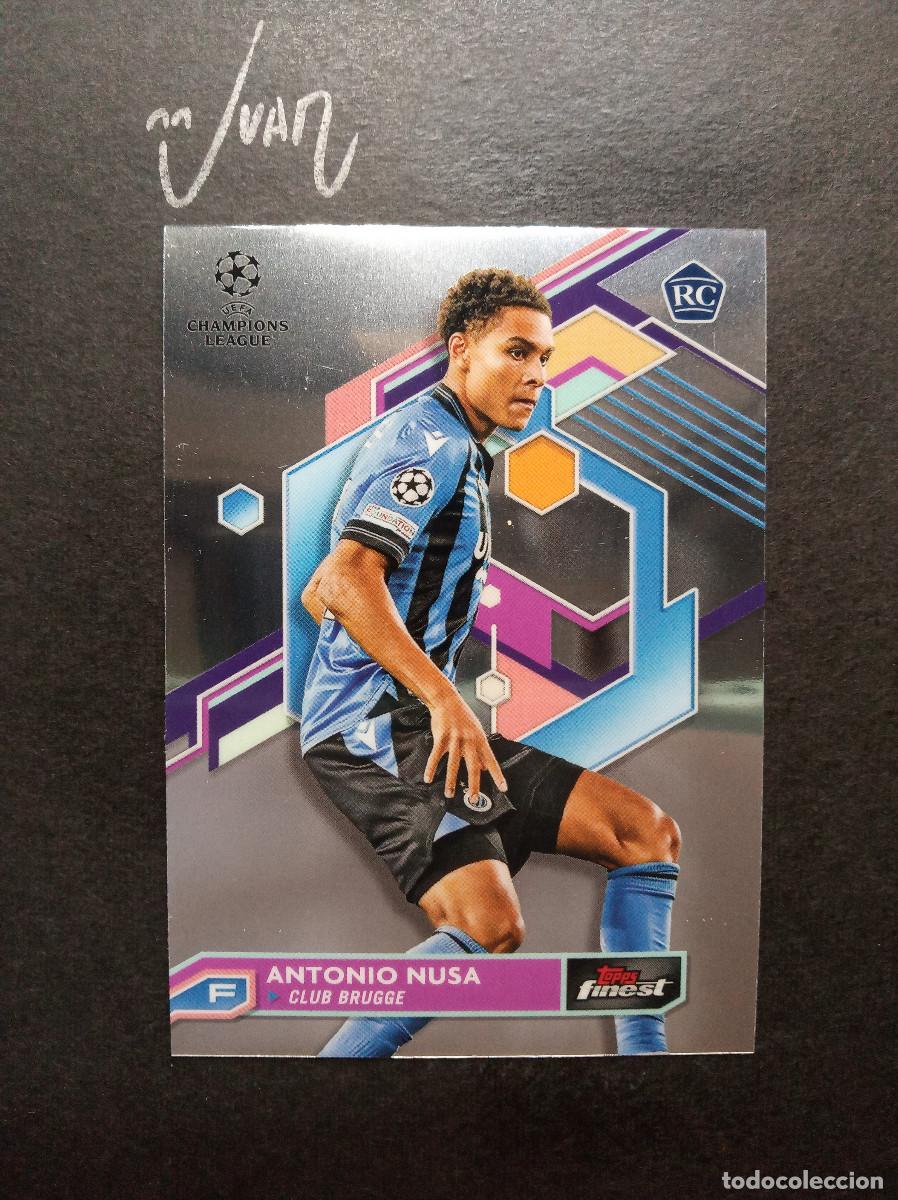 Football Stickers: N&ordm; 141 ROOKIE ANTONIO NUSA BRUJAS NORUEGA LEIPZIG 2026 2027 26 27 ⚽ TOPPS &reg; FINEST 2022 2023 22 23
