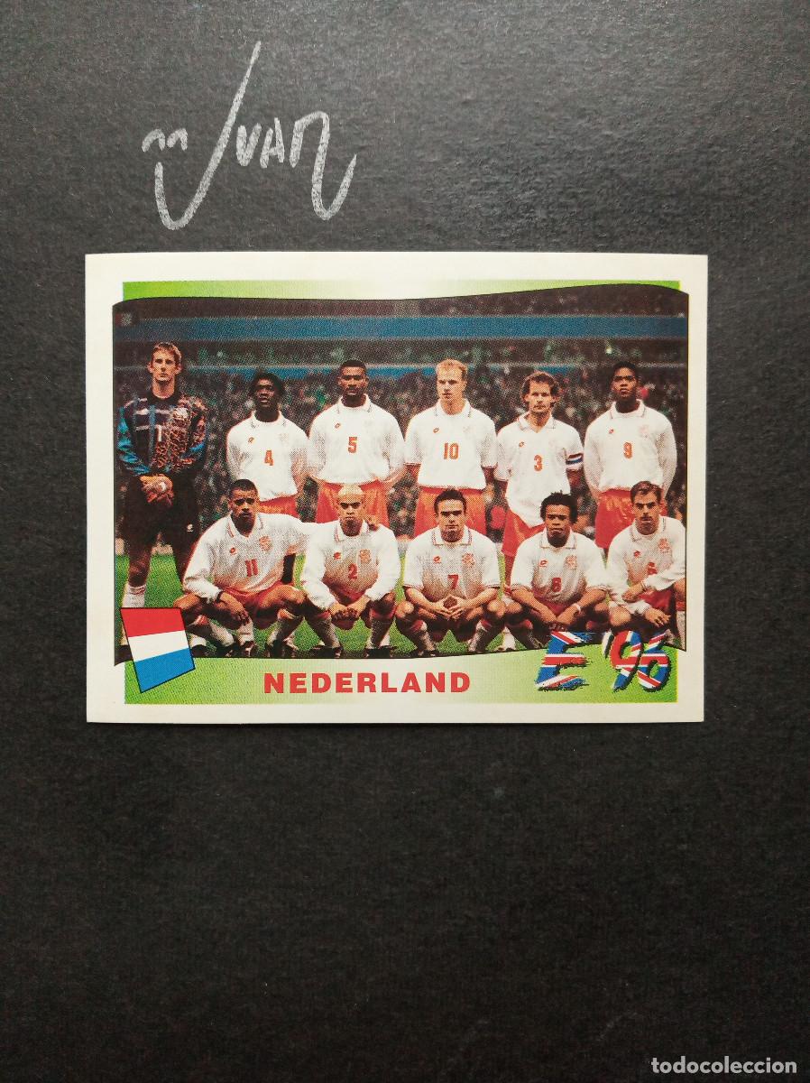 Cromos de Futebol: N&ordm; 76 ALINEACION NEDERLAND BERGKAMP KLUIVERT SEEDORF DAVIDS ⚽ PANINI &reg; UEFA EURO 1996 96 SIN PEGAR
