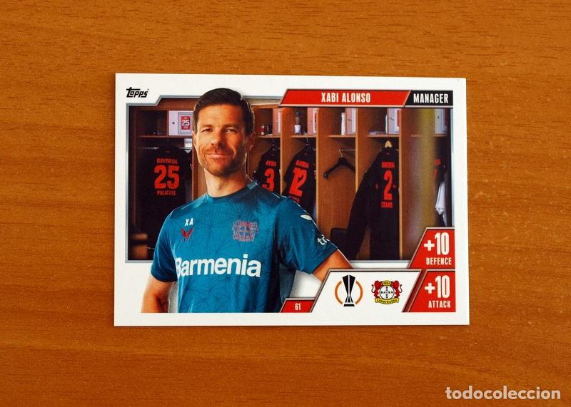 Cromos de f&uacute;tbol: Bayer 04 Leverkusen -N&ordm; 61 Xabi Alonso -Manager-Topps Match Attax Trading Card Game-2023-2024