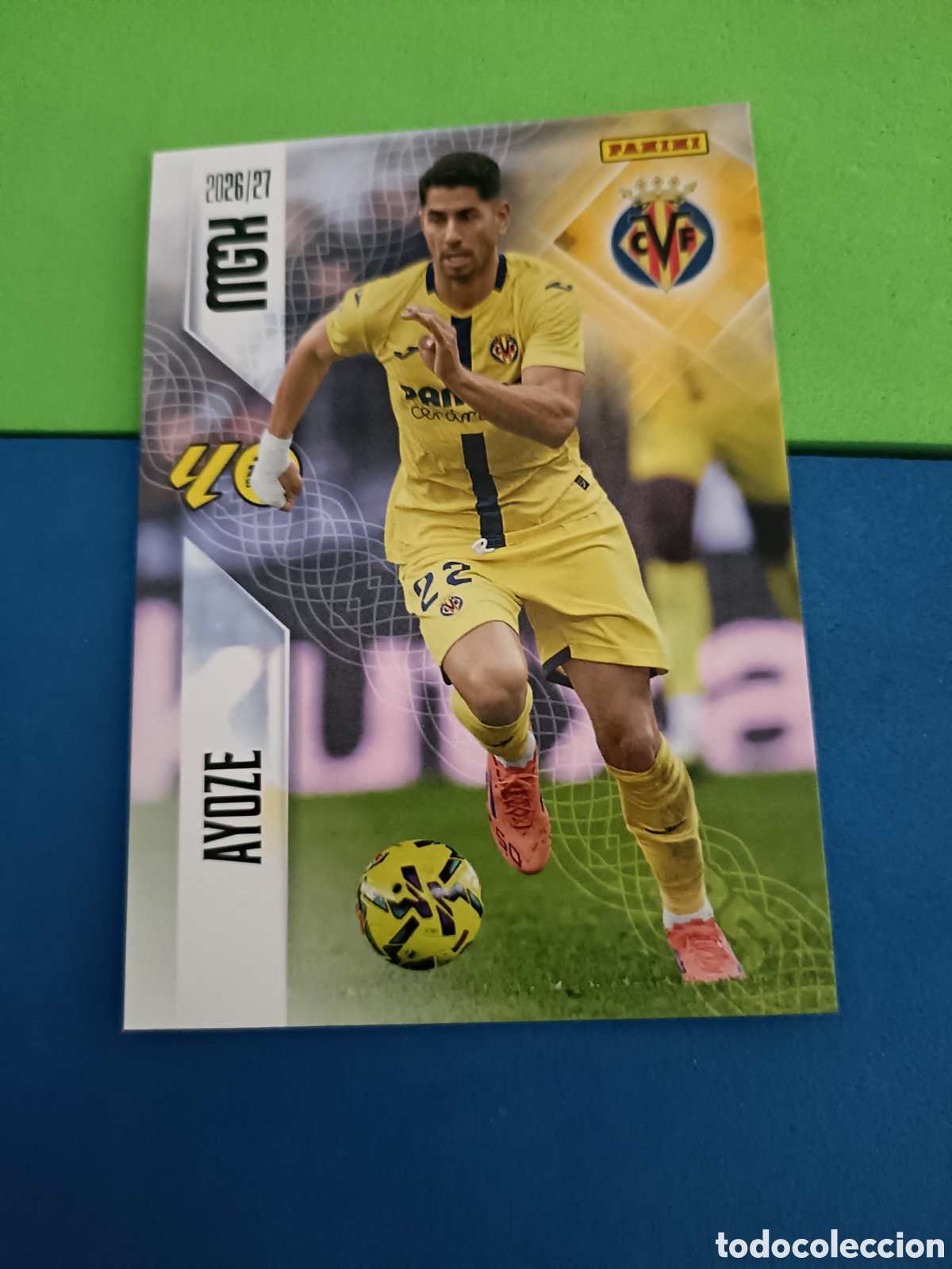 Cromos de f&uacute;tbol: PANINI 2026 2027 MGK MEGACRACKS 25 Aniversario - Villarreal 377 Ayoze