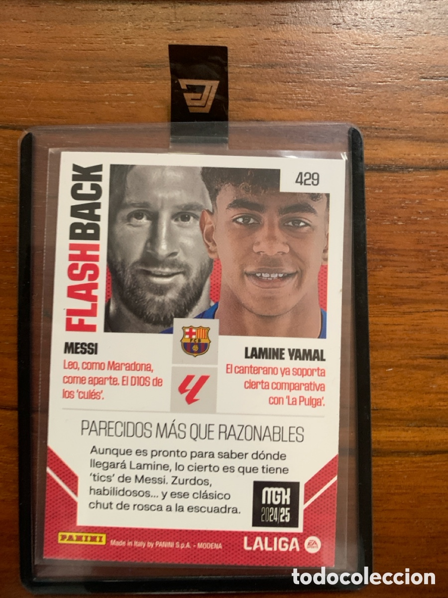 Cromos de f&uacute;tbol: Flasback de lamine y messi mgk 24-25 - Foto 2
