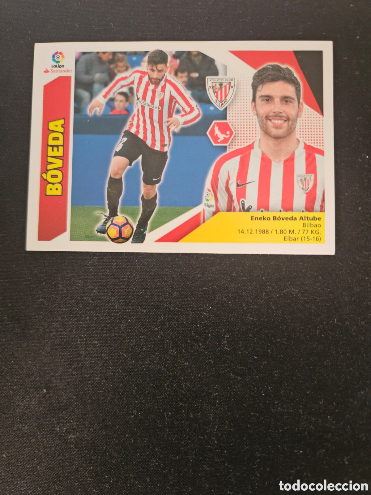 Fu&szlig;ball-Sticker: B&Oacute;VEDA N&ordm; 5A ATHLETIC CLUB &ndash; LIGA ESTE 2017-18 PANINI