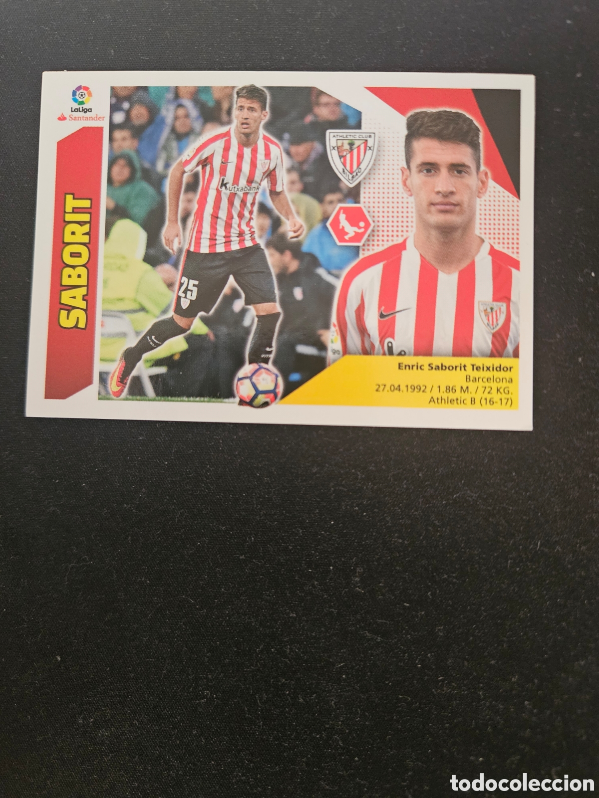 Football Stickers: SABORIT N&ordm; 7B ATHLETIC CLUB &ndash; LIGA ESTE 2017-18 PANINI