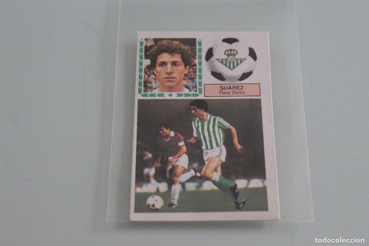 Football Stickers: ESTE 83 84 SU&Aacute;REZ FICHAJE N&ordm; 14 VERSI&Oacute;N PINTADO RECUPERADO DE &Aacute;LBUM