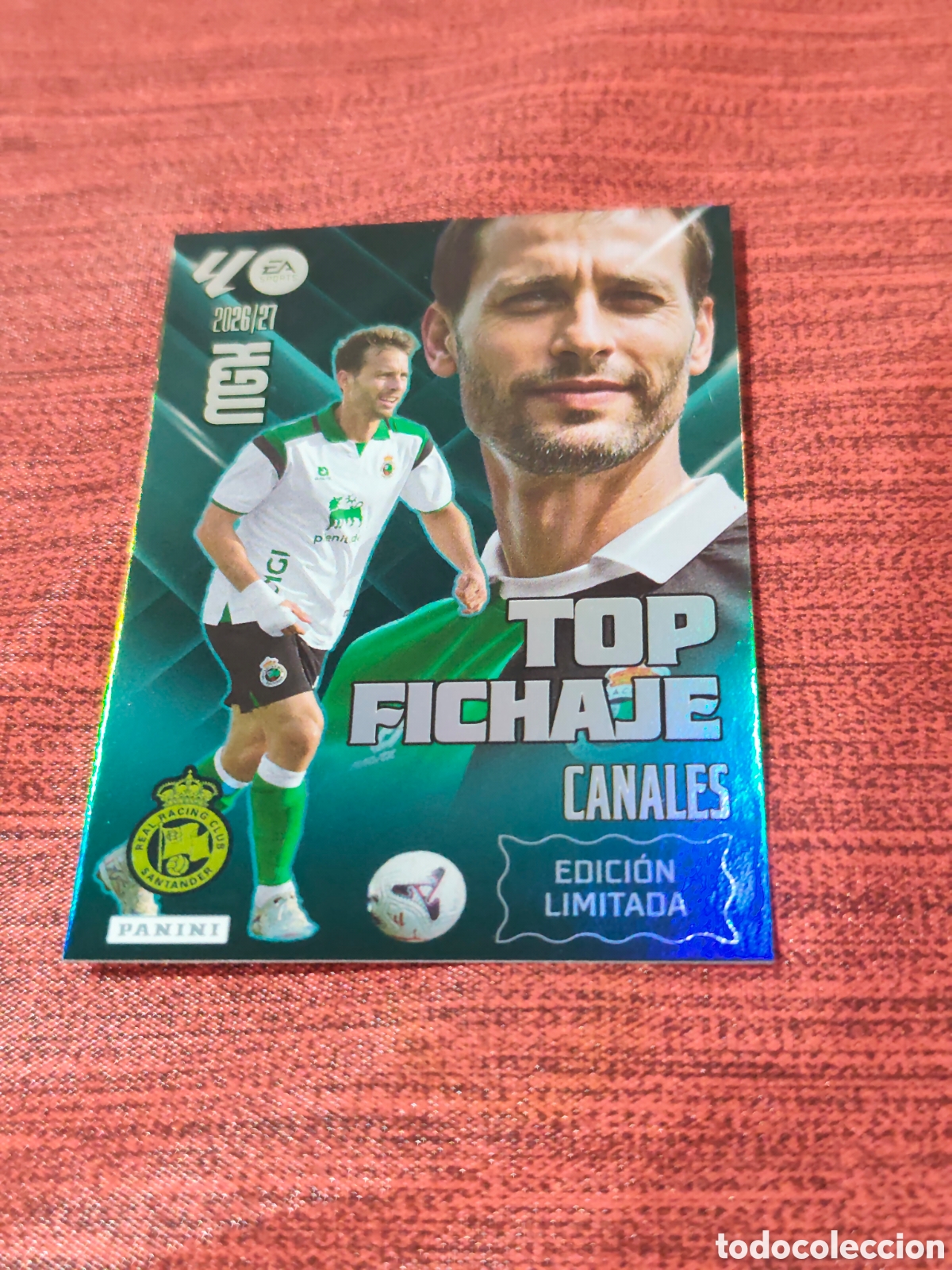 Football Stickers: EDICI&Oacute;N LIMITADA TOP FICHAJE CANALES RACING SANTANDER MEGACRACKS 2026 2027