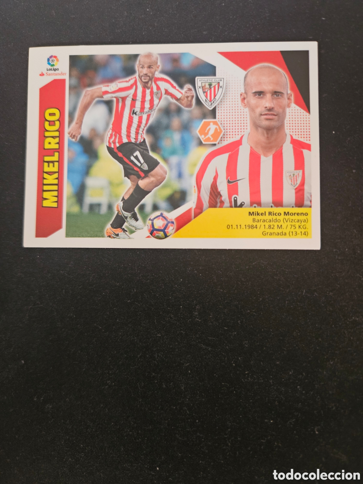 Football Stickers: MIKEL RICO N&ordm; 10B ATHLETIC CLUB &ndash; LIGA ESTE 2017-18 PANINI