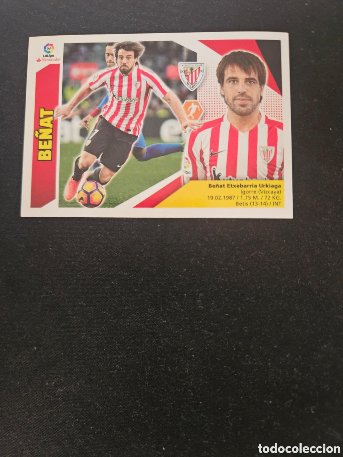 Fu&szlig;ball-Sticker: BE&Ntilde;AT N&ordm; 11 ATHLETIC CLUB &ndash; LIGA ESTE 2017-18 PANINI
