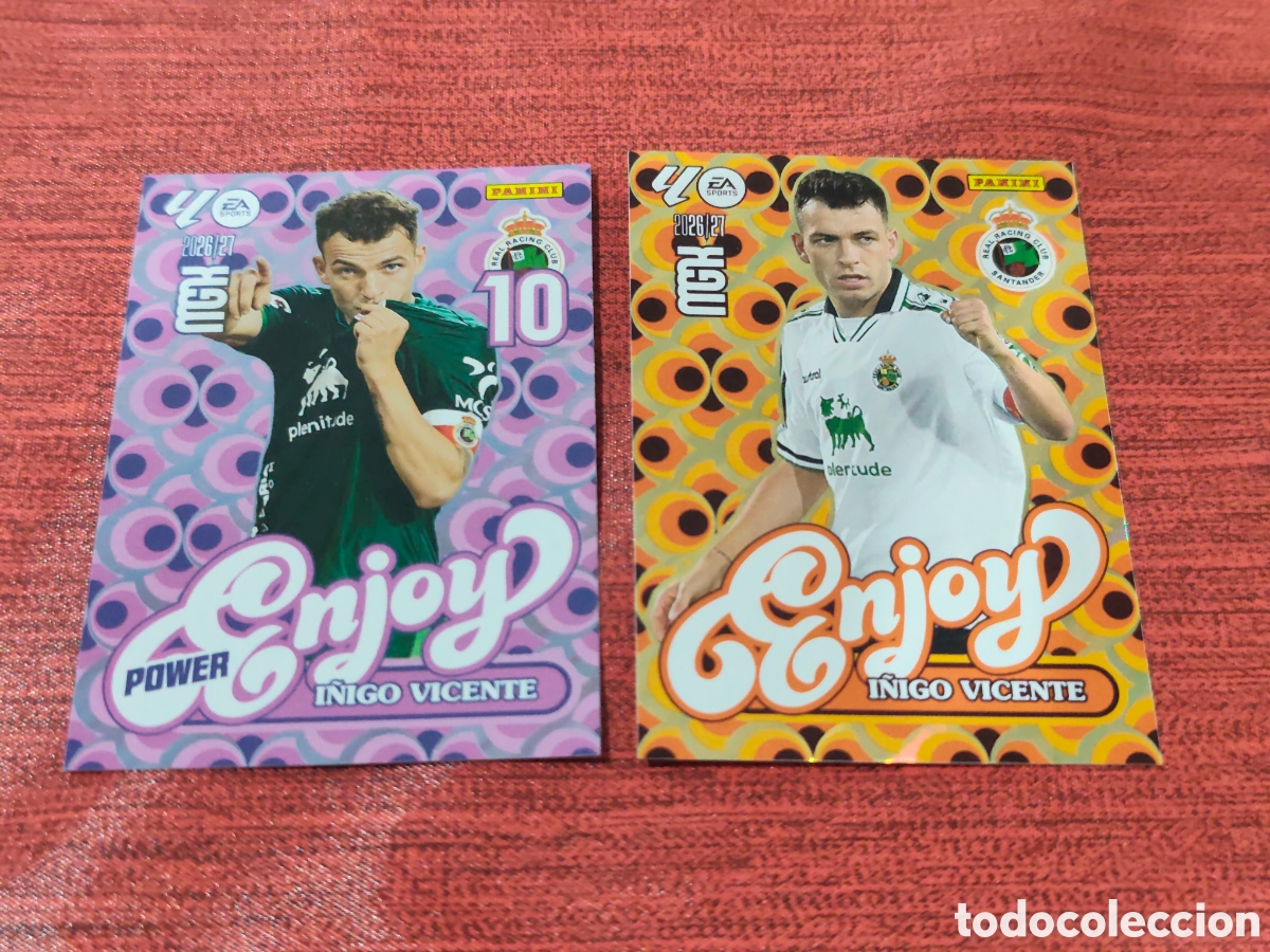 Fu&szlig;ball-Sticker: ENJOY POWER 383/383P &Iacute;&Ntilde;IGO VICENTE RACING SANTANDER MEGACRACKS 2026 2027
