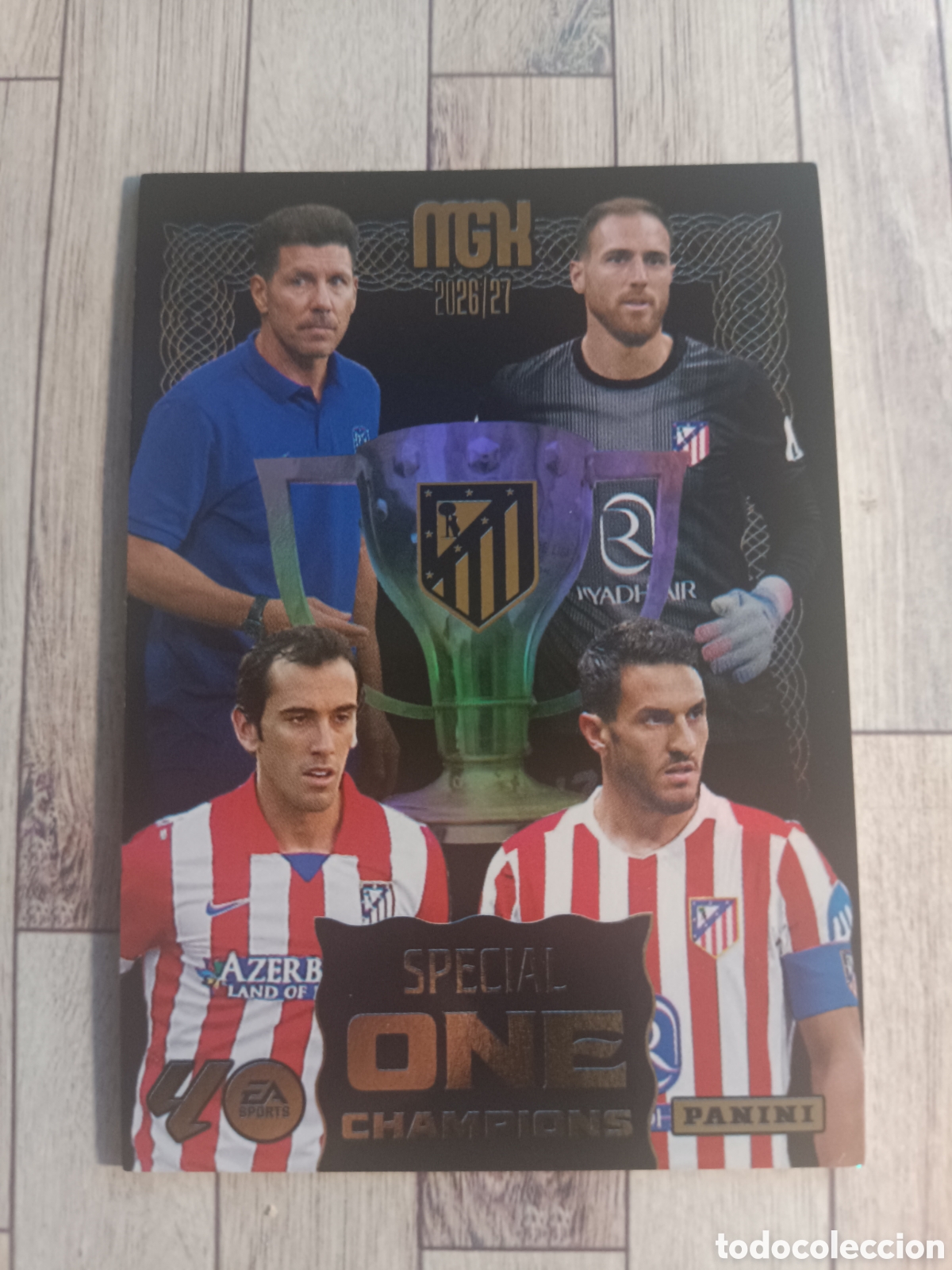 Cromos de f&uacute;tbol: SPECIAL ONE CHAMPIONS ATL&Eacute;TICO DE MADRID MEGACRACKS MGK 26 27 PANINI 2026 2027