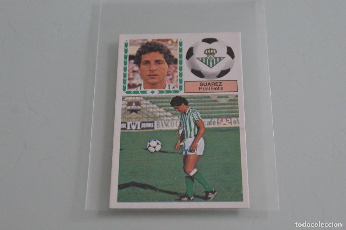 Cromos de f&uacute;tbol: ESTE 83 84 SU&Aacute;REZ FICHAJE N&ordm; 14 VERSI&Oacute;N DOS SIN PEGAR