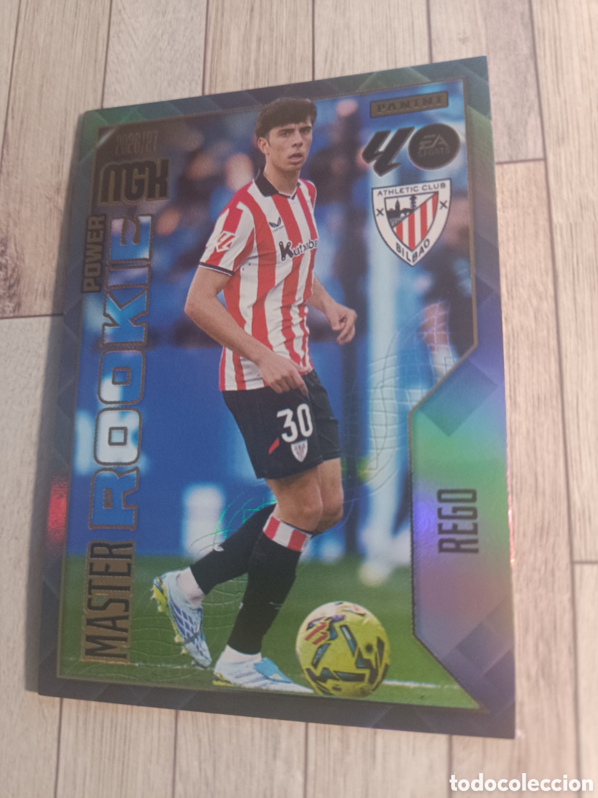 Cromos de f&uacute;tbol: 418P REGO MASTER ROOKIE POWER ATHLETIC DE BILBAO MEGACRACKS MGK 26 27 PANINI 2026 2027