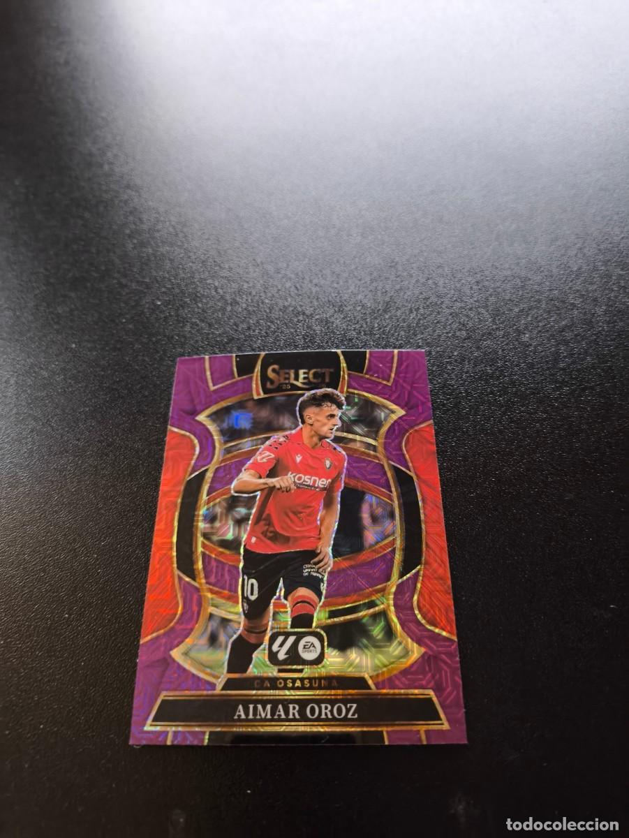 Cromos de f&uacute;tbol: 45 Aimar Oroz OSASUNA PURPLE MOJO TERRACE PANINI SELECT LA LIGA 25 26 2025 2026 NO ESTE MGK