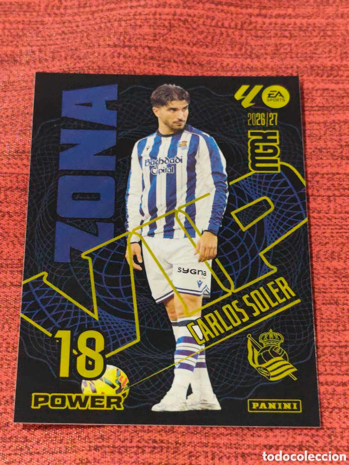 Cromos de f&uacute;tbol: ZONA VIP POWER 390P CARLOS SOLER REAL SOCIEDAD MEGACRACKS 2026 2027