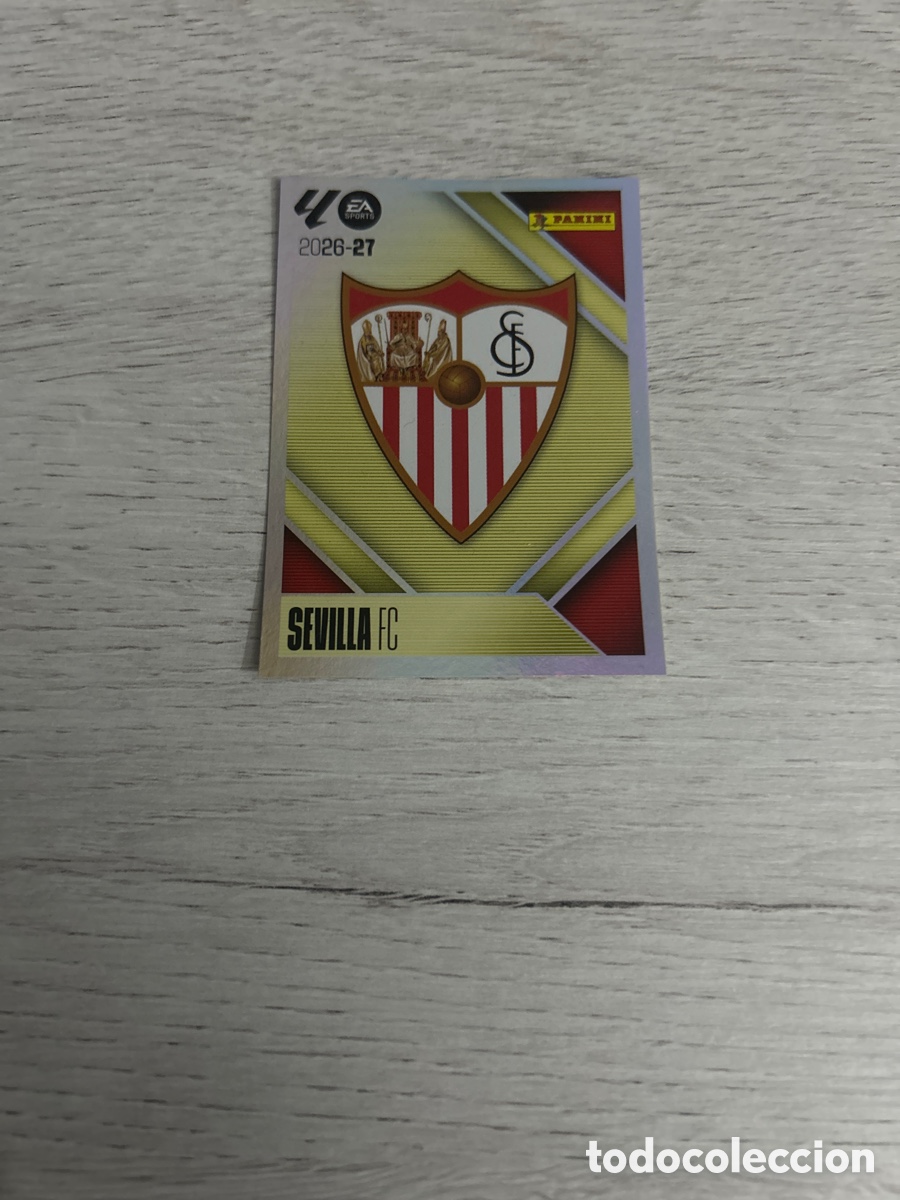Cromos de f&uacute;tbol: Escudo 1 Sevilla Liga Este 2026/27 26-27 Panini