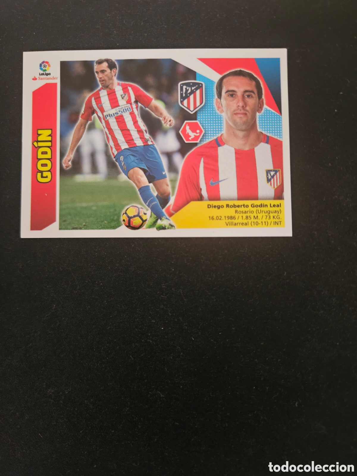 Cromos de f&uacute;tbol: GOD&Iacute;N N&ordm; 5 ATL&Eacute;TICO DE MADRID &ndash; LIGA ESTE 2017-18 PANINI
